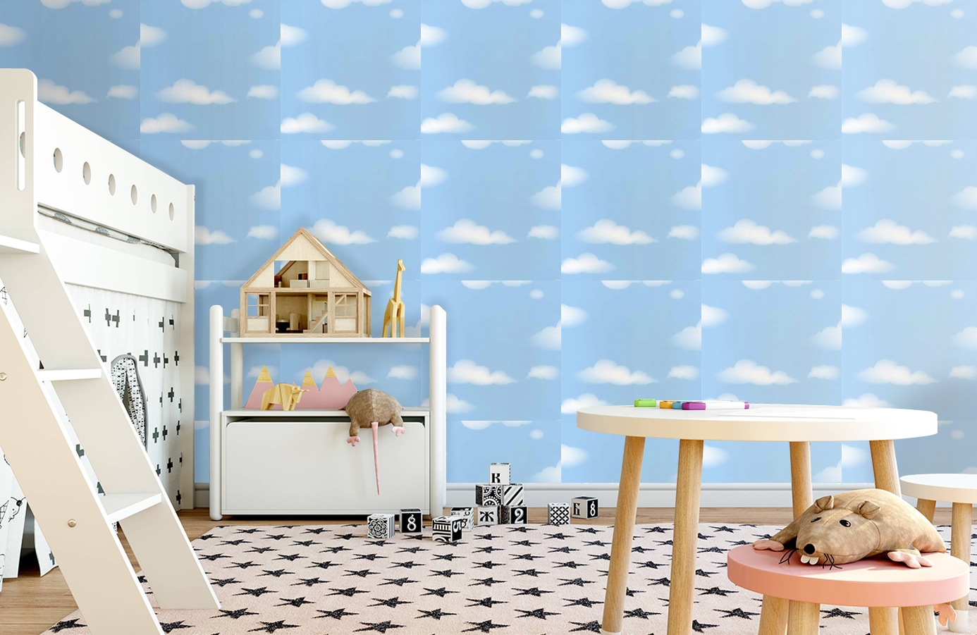 Обои DL21136 фото в интерьере детская