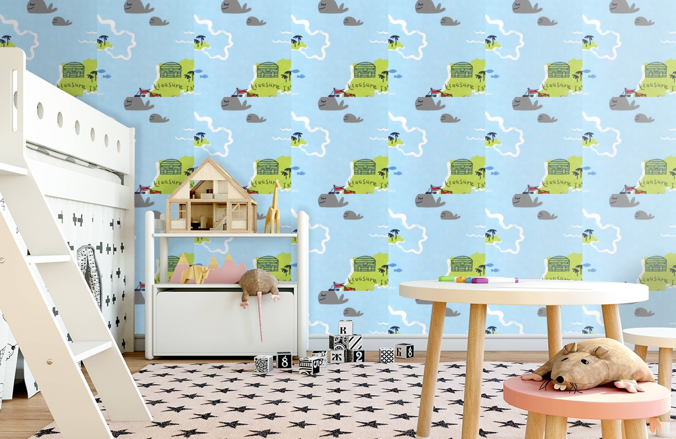 Обои DL21139 фото в интерьере детская