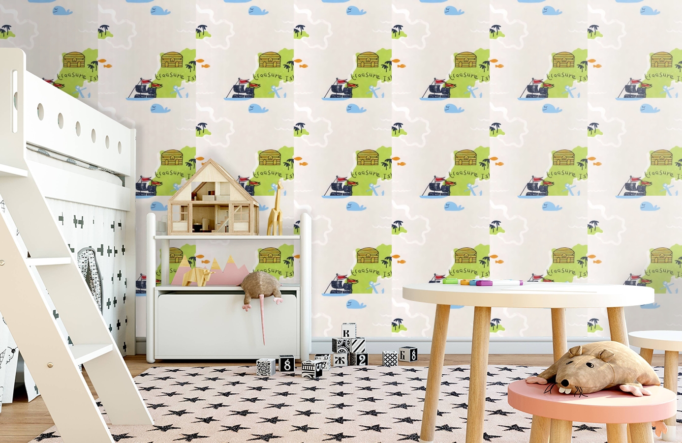 Обои DL21140 фото в интерьере детская