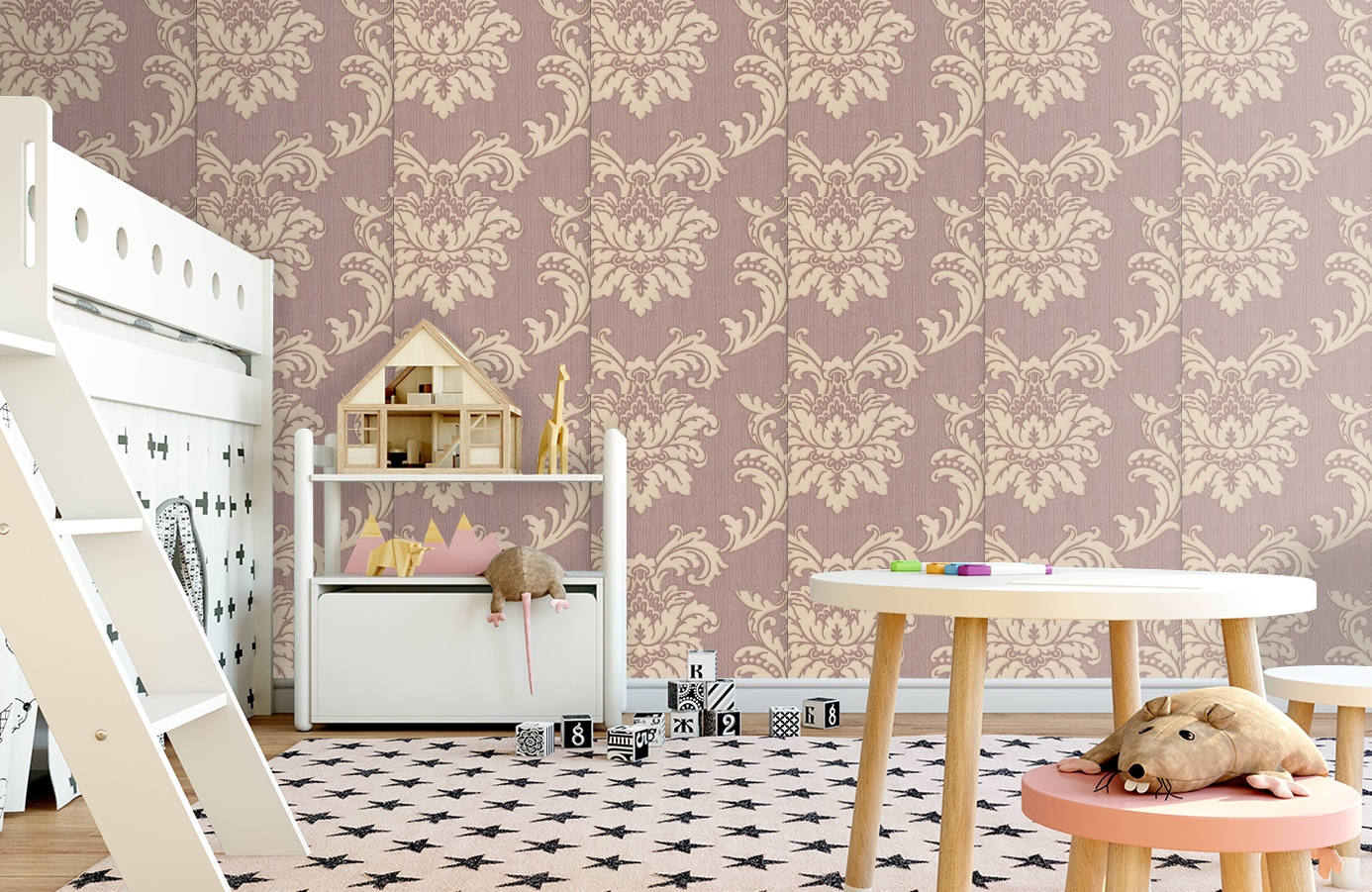Обои FD20303 фото в интерьере детская