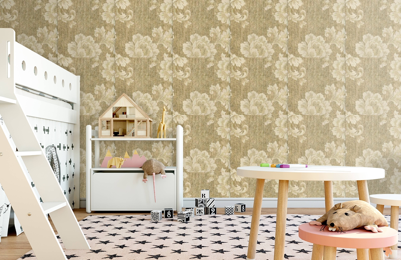 Обои FD20318 фото в интерьере детская