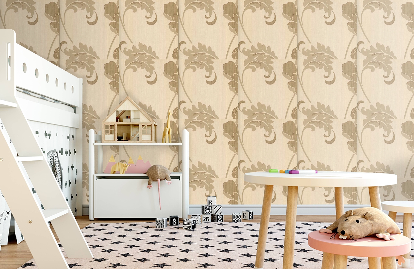 Обои FD20338 фото в интерьере детская