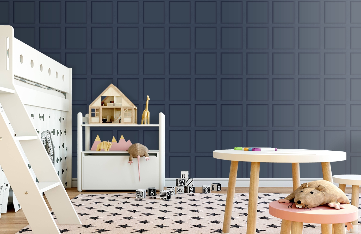 Обои 12980 фото в интерьере детская