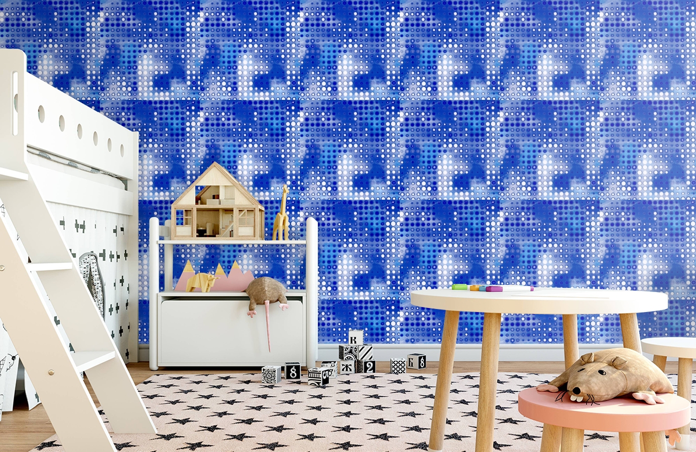 Обои 511-4 фото в интерьере детская