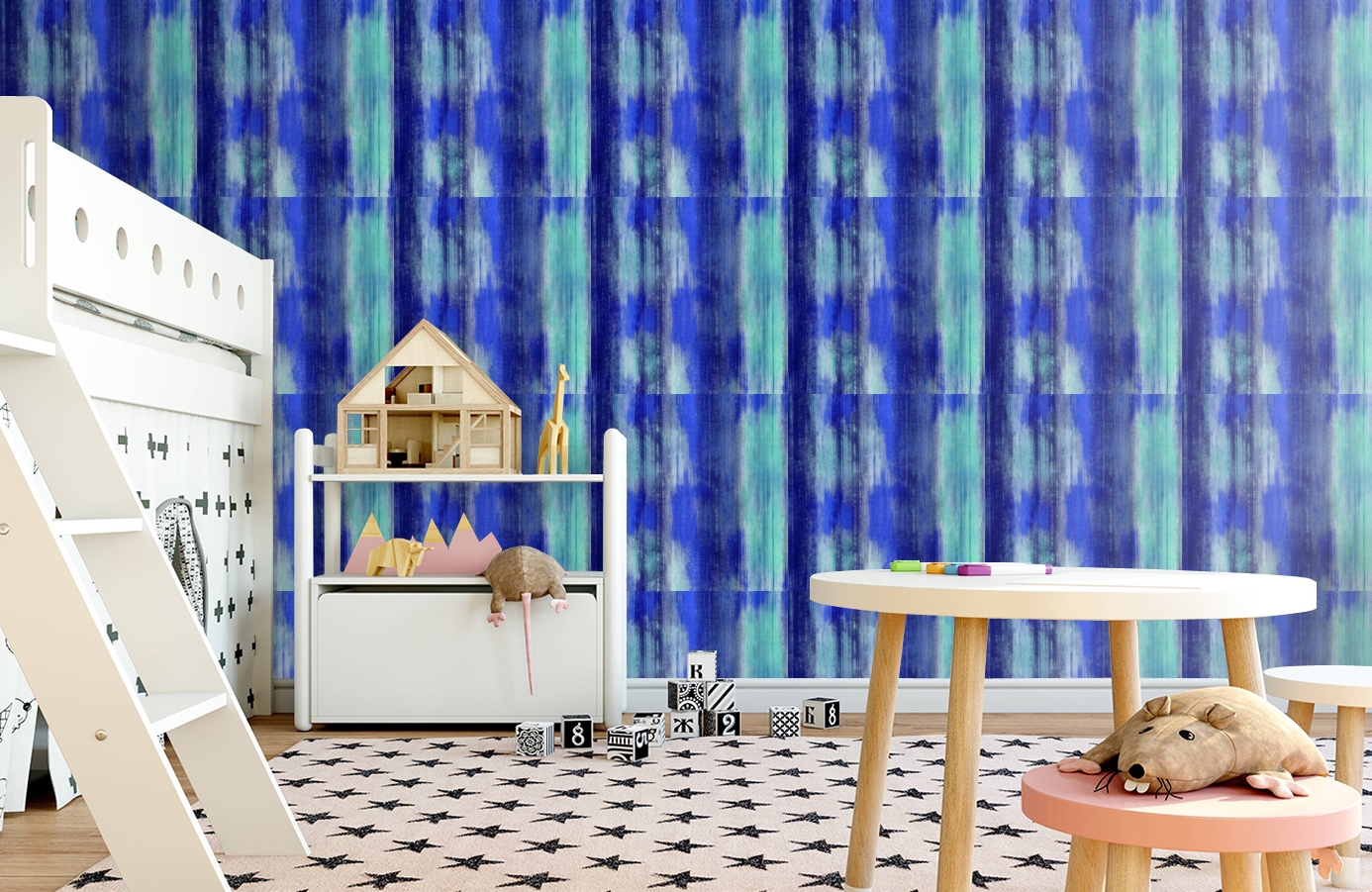 Обои 518-4 фото в интерьере детская Обои 518-4 фото в интерьере детская