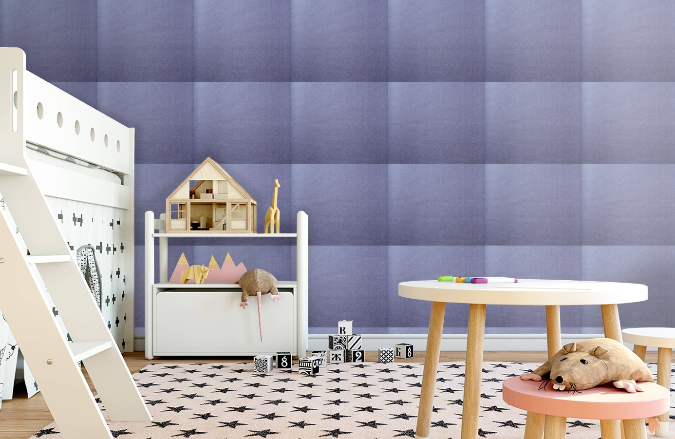 Обои 6520-4 фото в интерьере детская