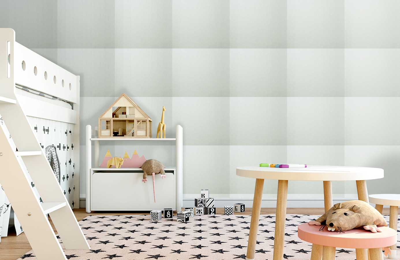 Обои 6520-5 фото в интерьере детская