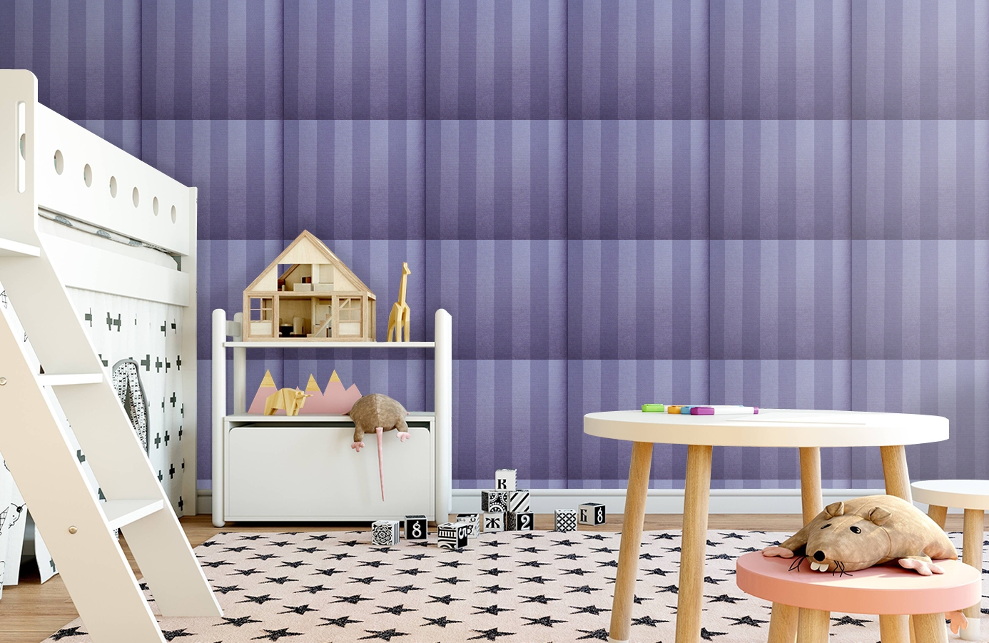 Обои 6540-4 фото в интерьере детская