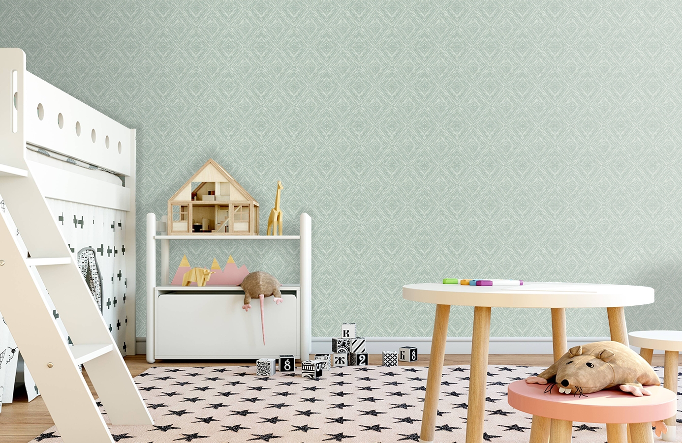 Обои 65674 фото в интерьере детская