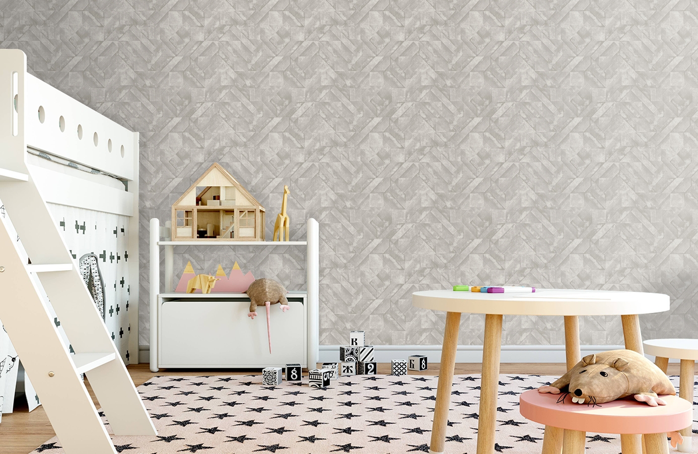 Обои 65690 фото в интерьере детская