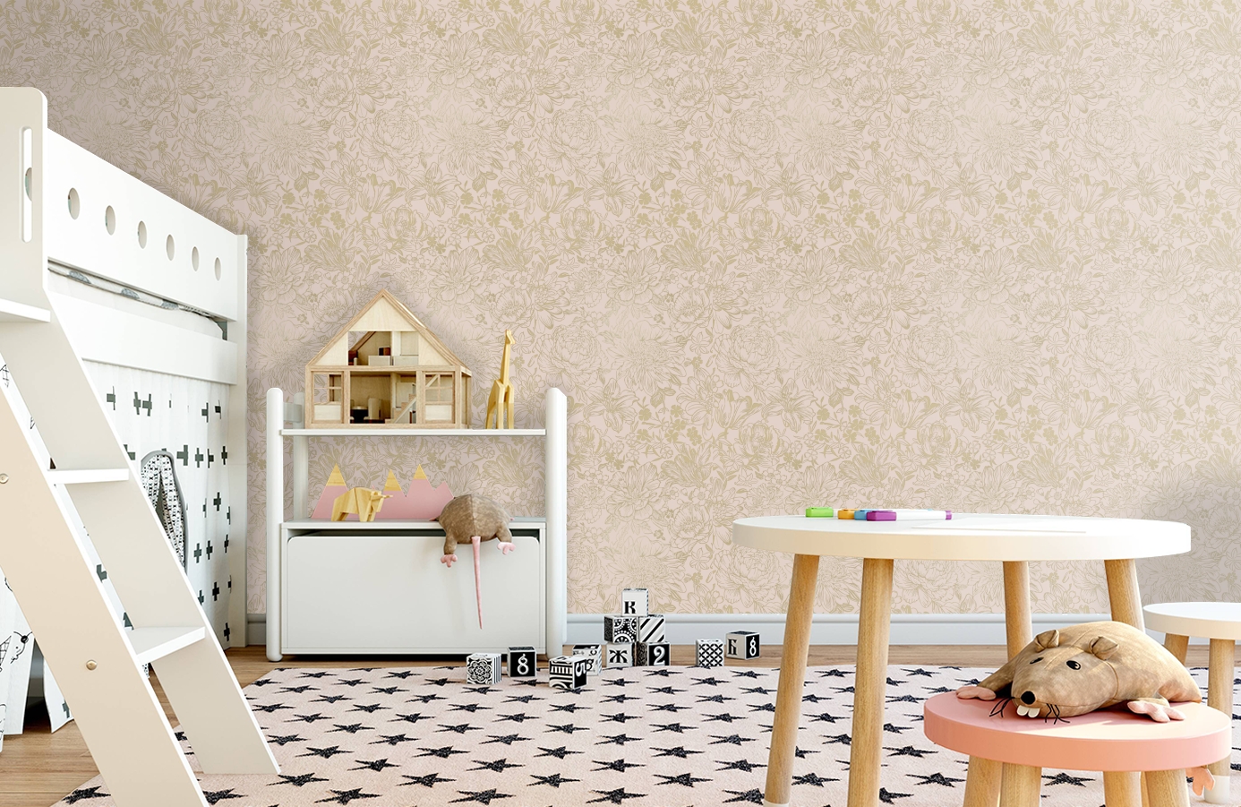 Обои 65700 фото в интерьере детская