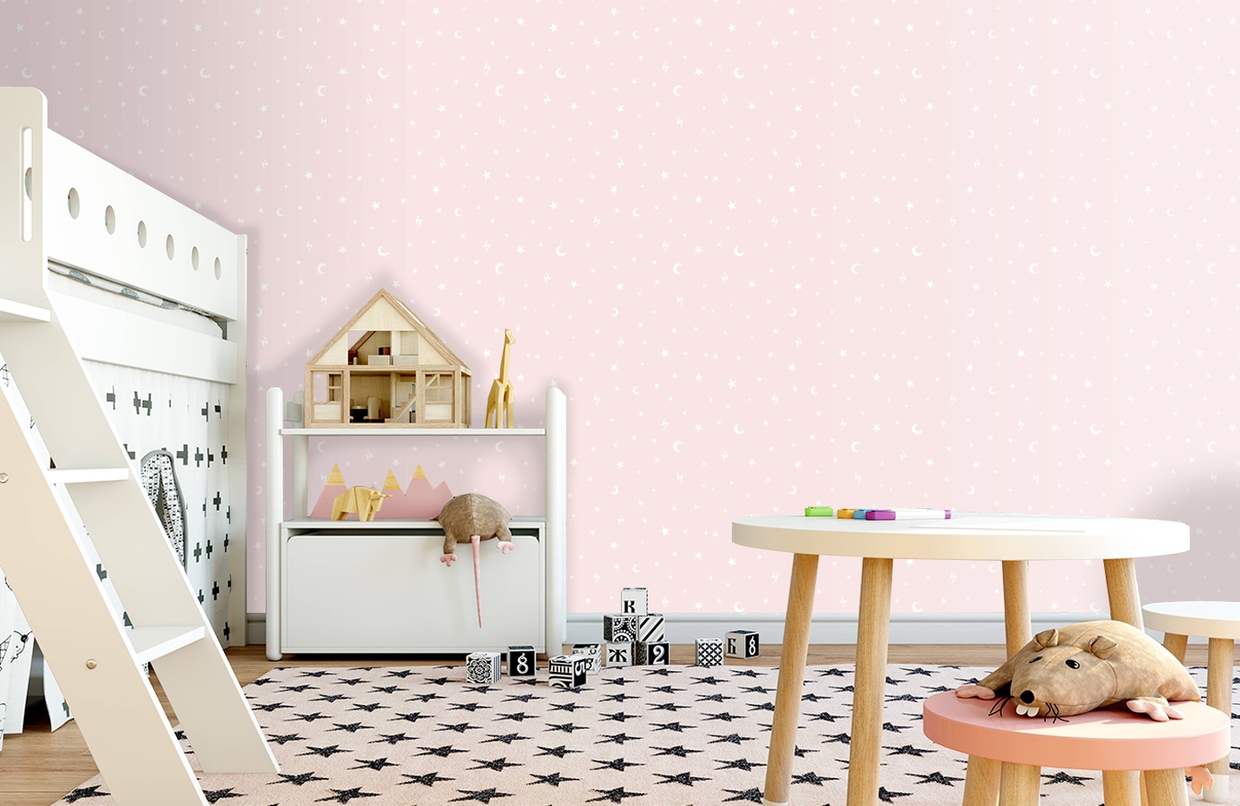 Обои 90981 фото в интерьере детская