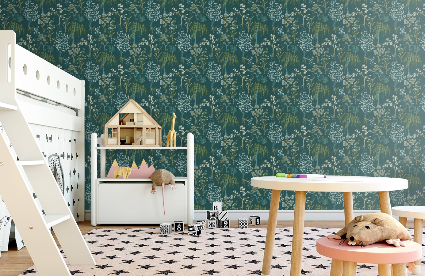 Обои 91131 фото в интерьере детская