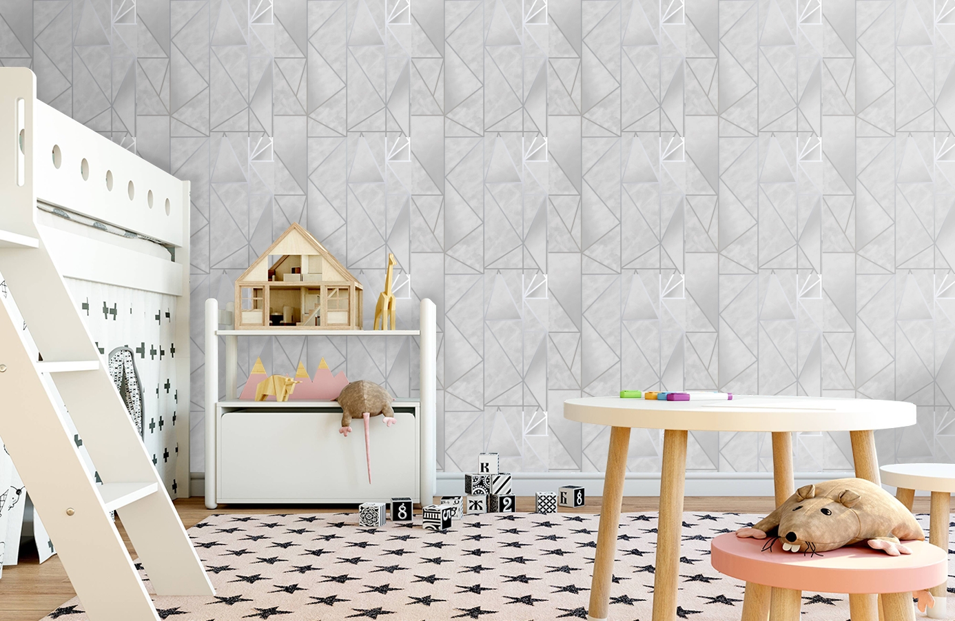 Обои 91140 фото в интерьере детская