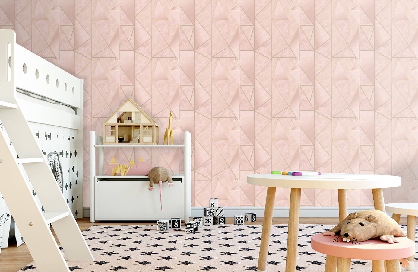 Обои 91144 фото в интерьере детская