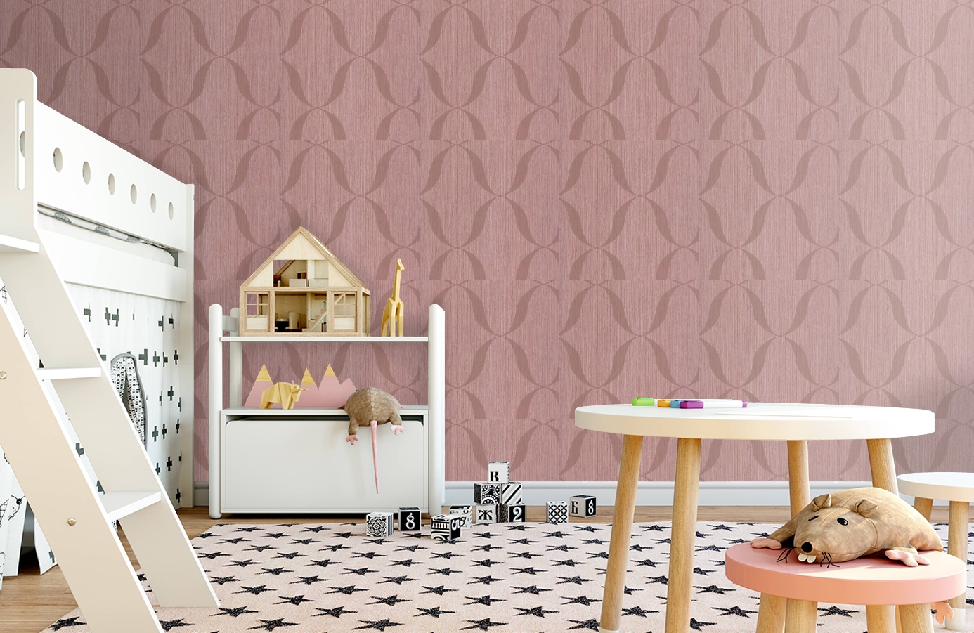 Обои BT3101 фото в интерьере детская