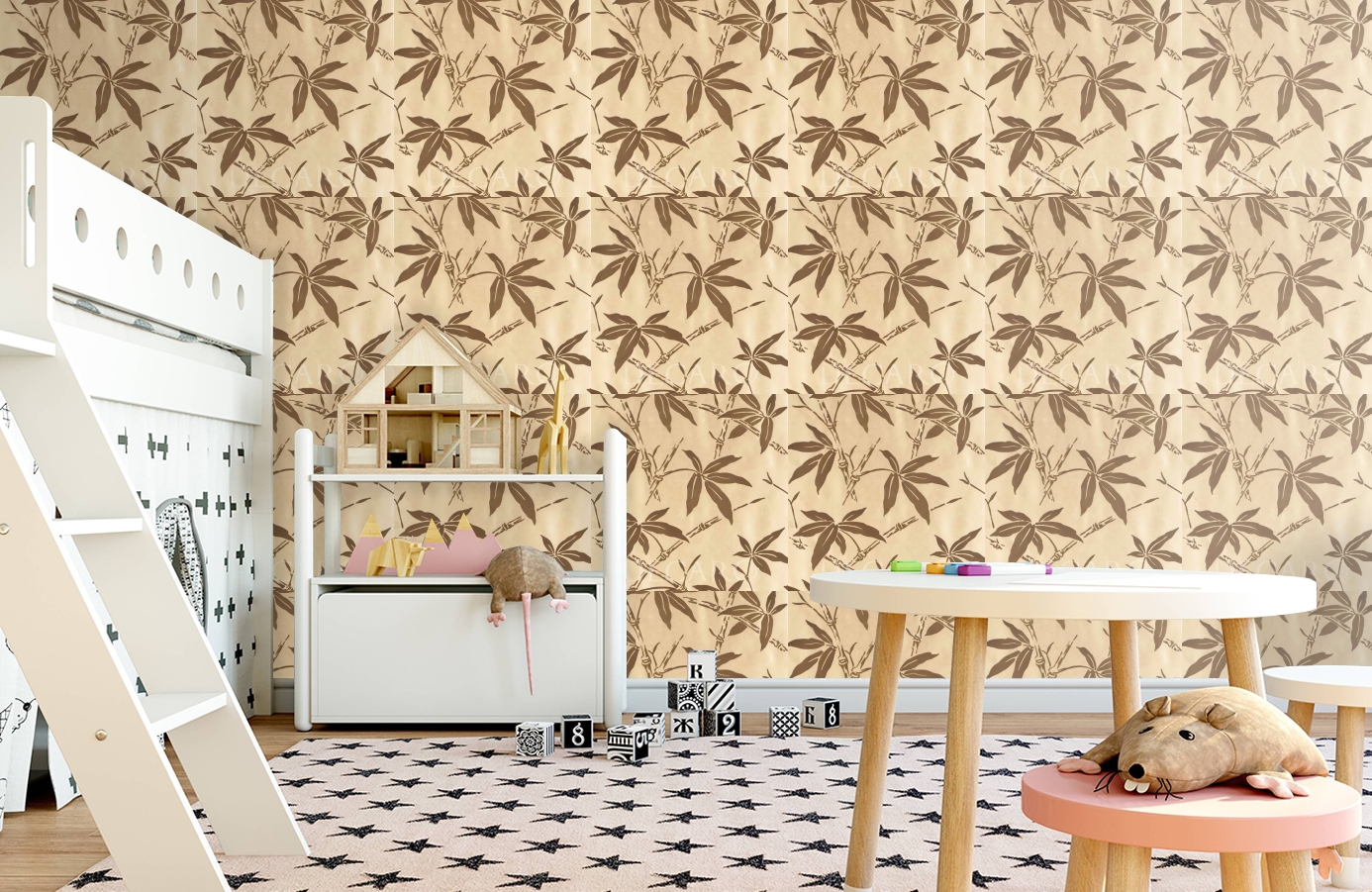 Обои BW45006-4 фото в интерьере детская