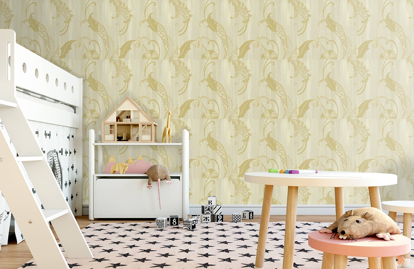 Обои DV40503 фото в интерьере детская