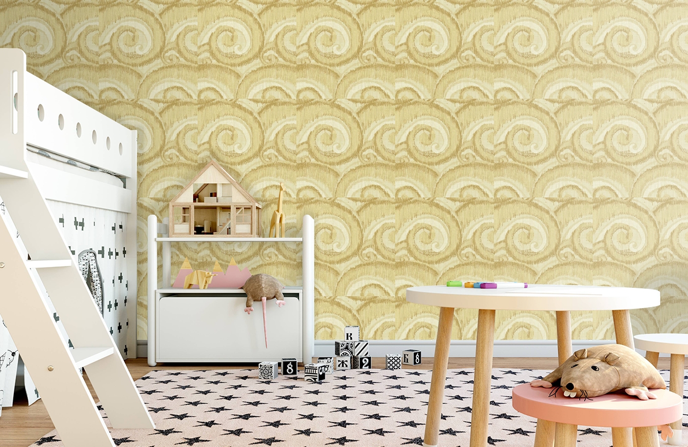 Обои DV40803 фото в интерьере детская