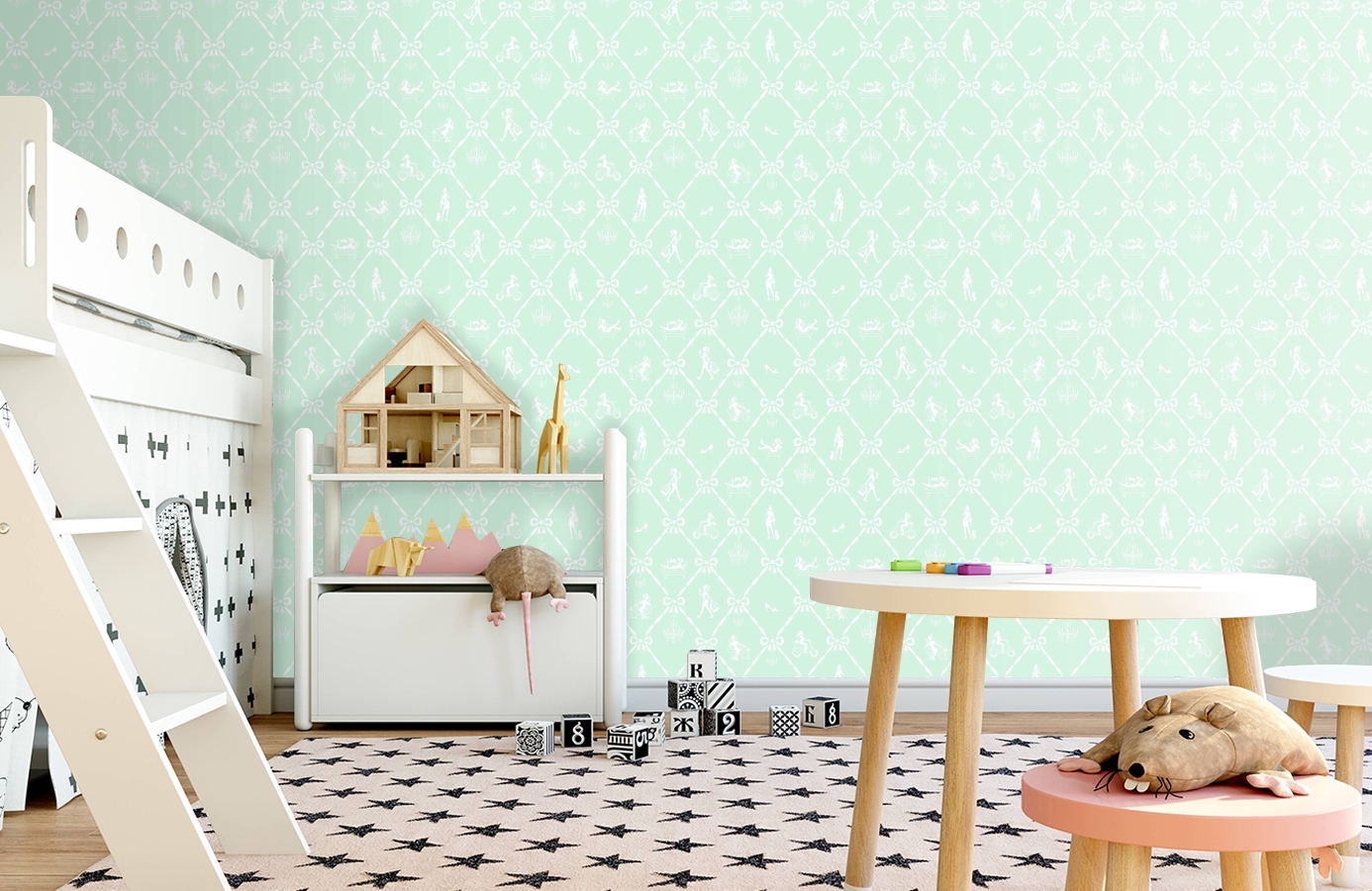 Обои JR3107 фото в интерьере детская