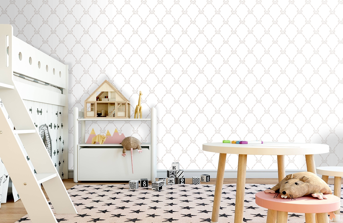 Обои JR3205 фото в интерьере детская