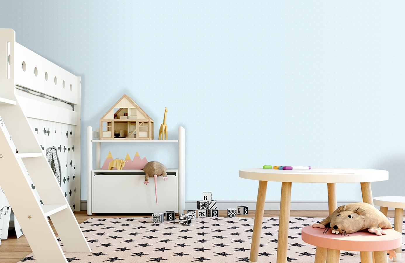 Обои ll04-04-8 фото в интерьере детская