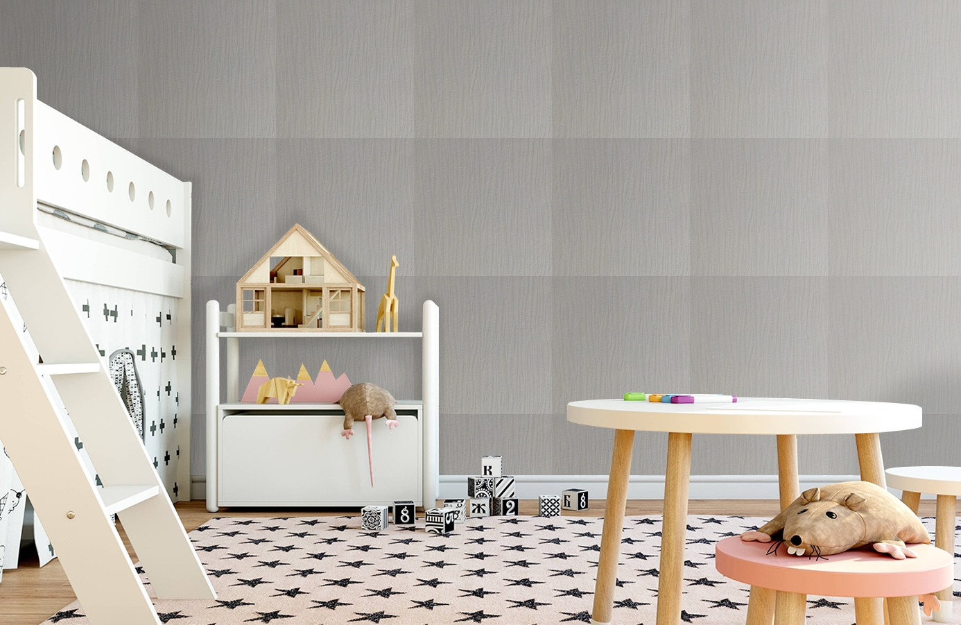 Обои 9404 фото в интерьере детская