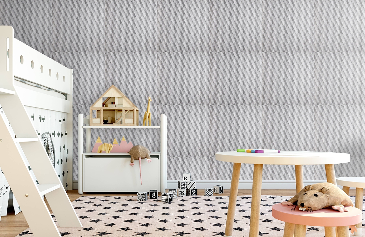 Обои 9409 фото в интерьере детская