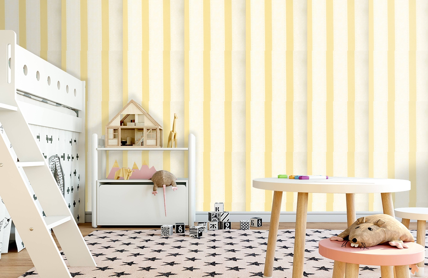 Обои 4831-4 фото в интерьере детская