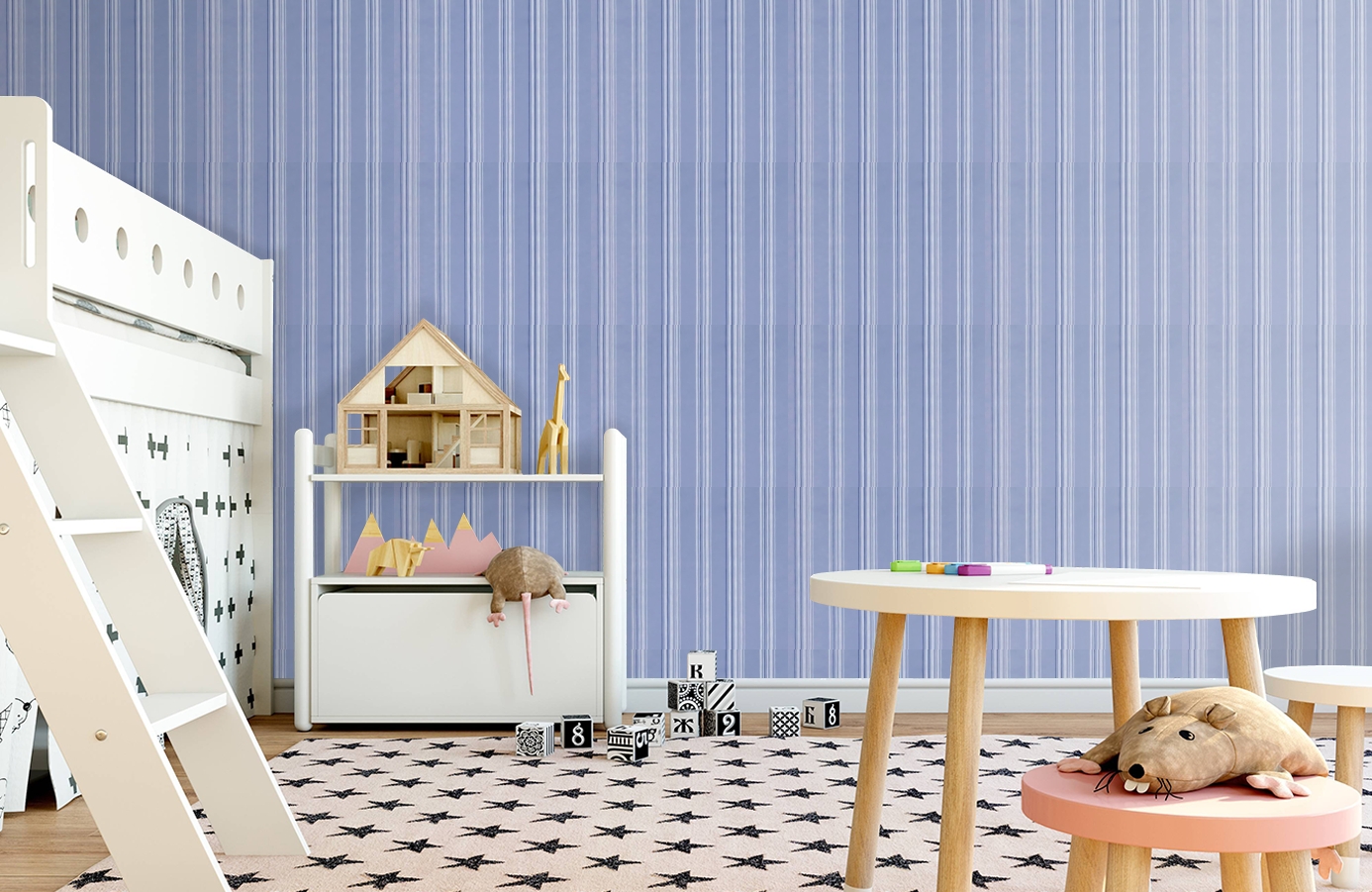 Обои 4837-1 фото в интерьере детская