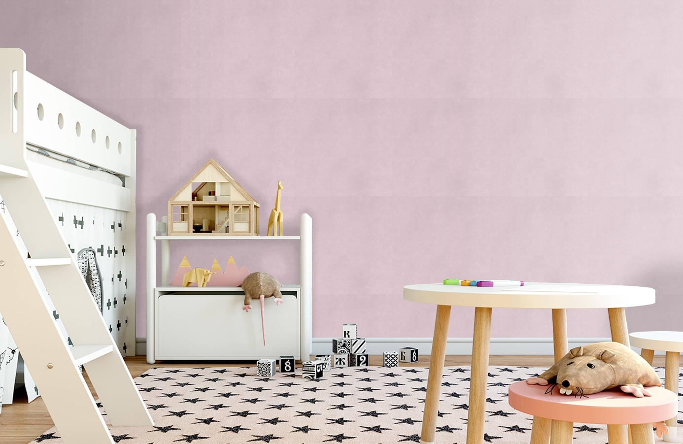 Обои 72221442 фото в интерьере детская