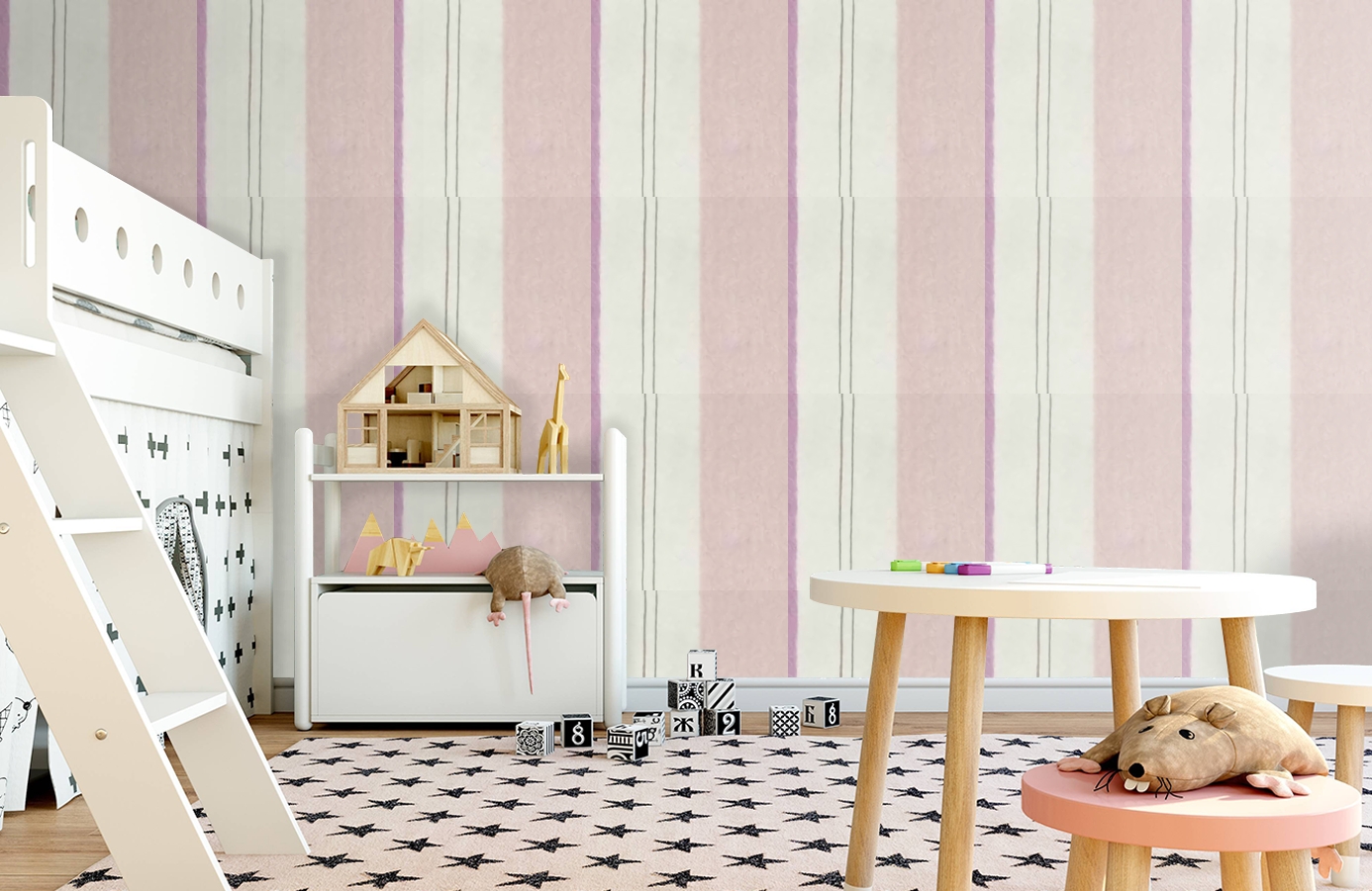 Обои 72250206 фото в интерьере детская