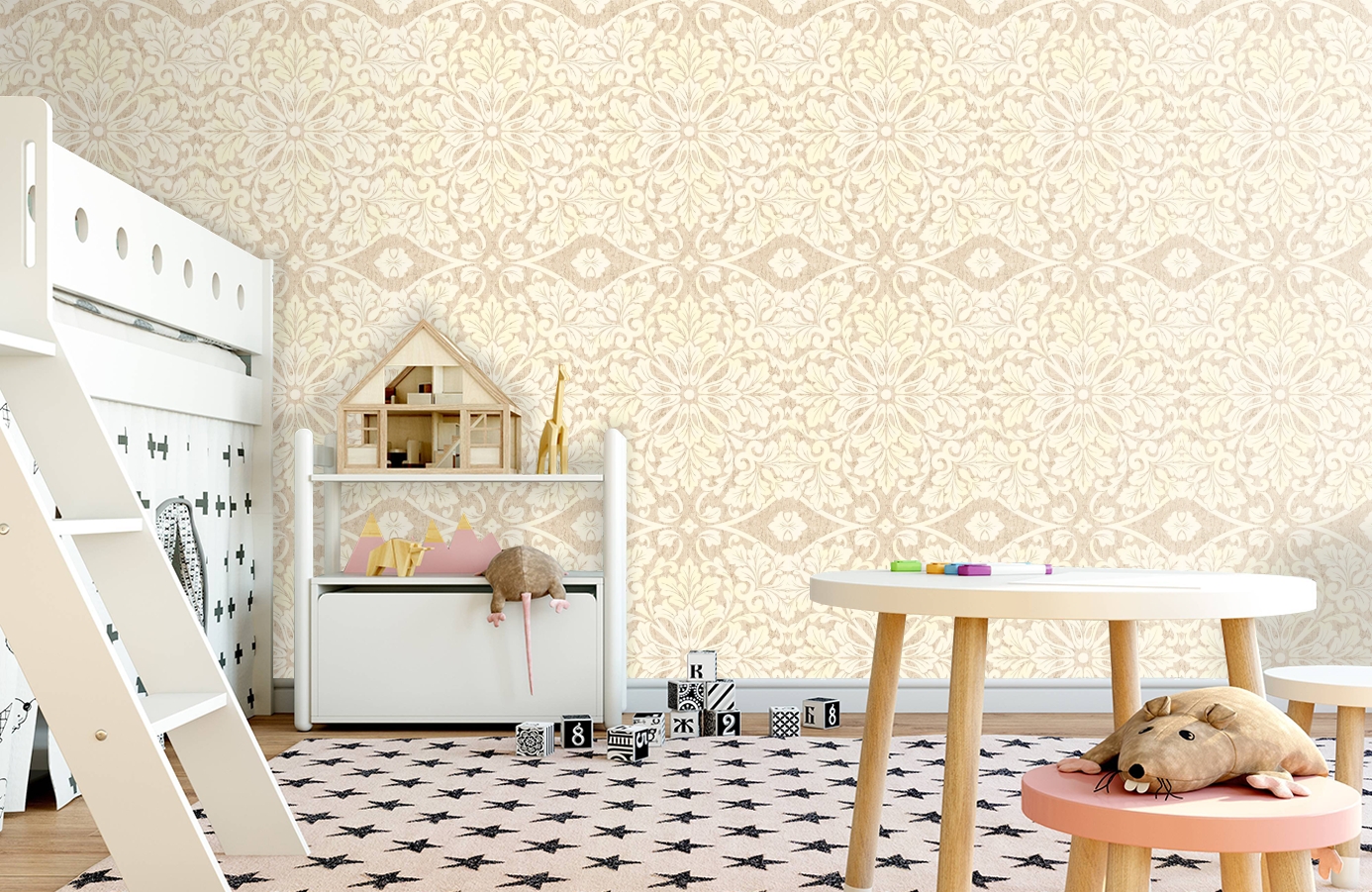 Обои МТ81405 фото в интерьере детская