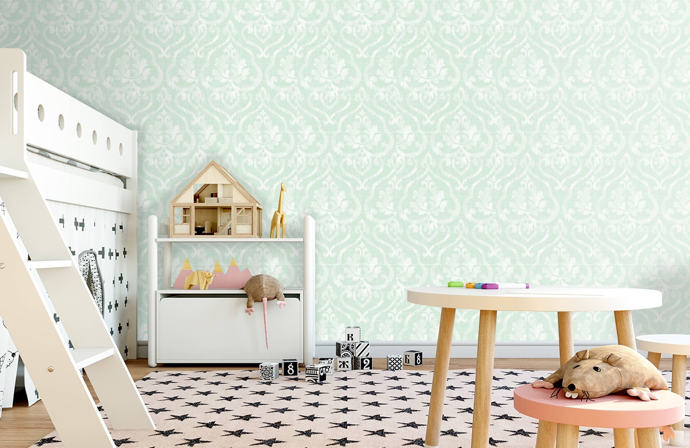 Обои МТ81904 фото в интерьере детская