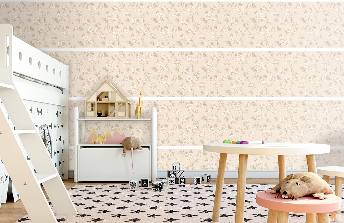 Обои 9029 фото в интерьере детская