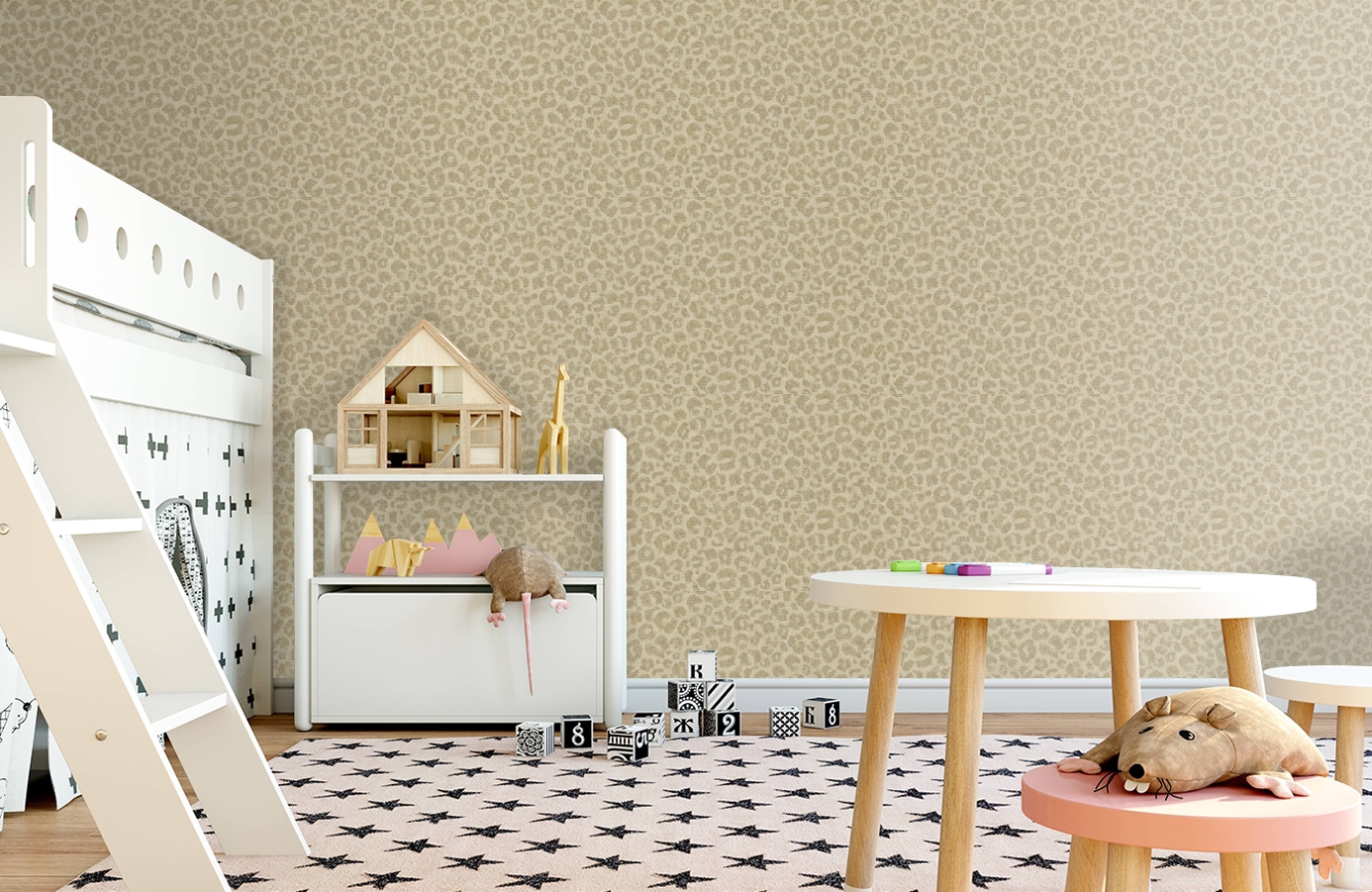 Обои 220142 фото в интерьере детская