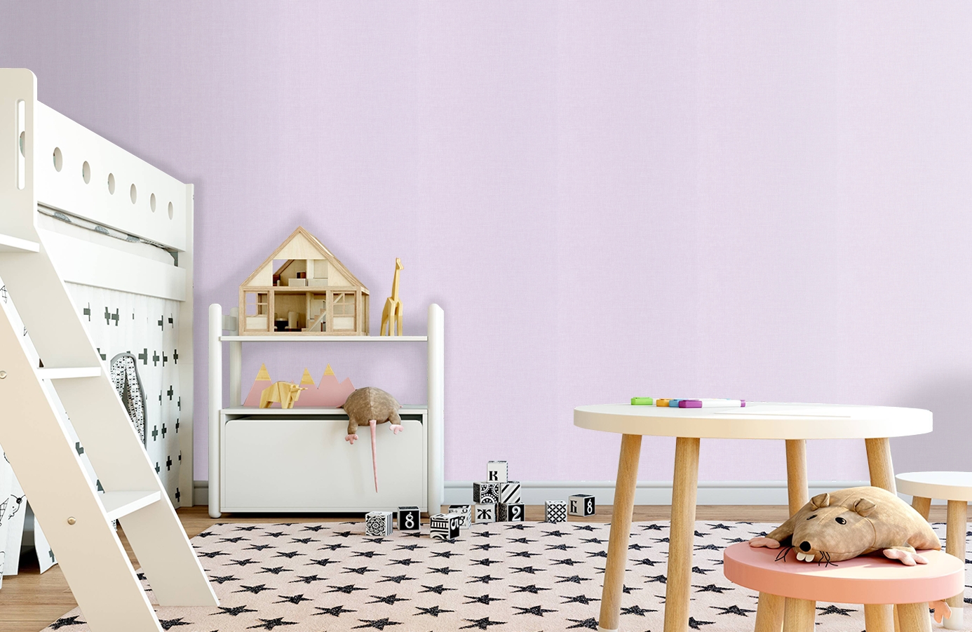 Обои 68525474 фото в интерьере детская