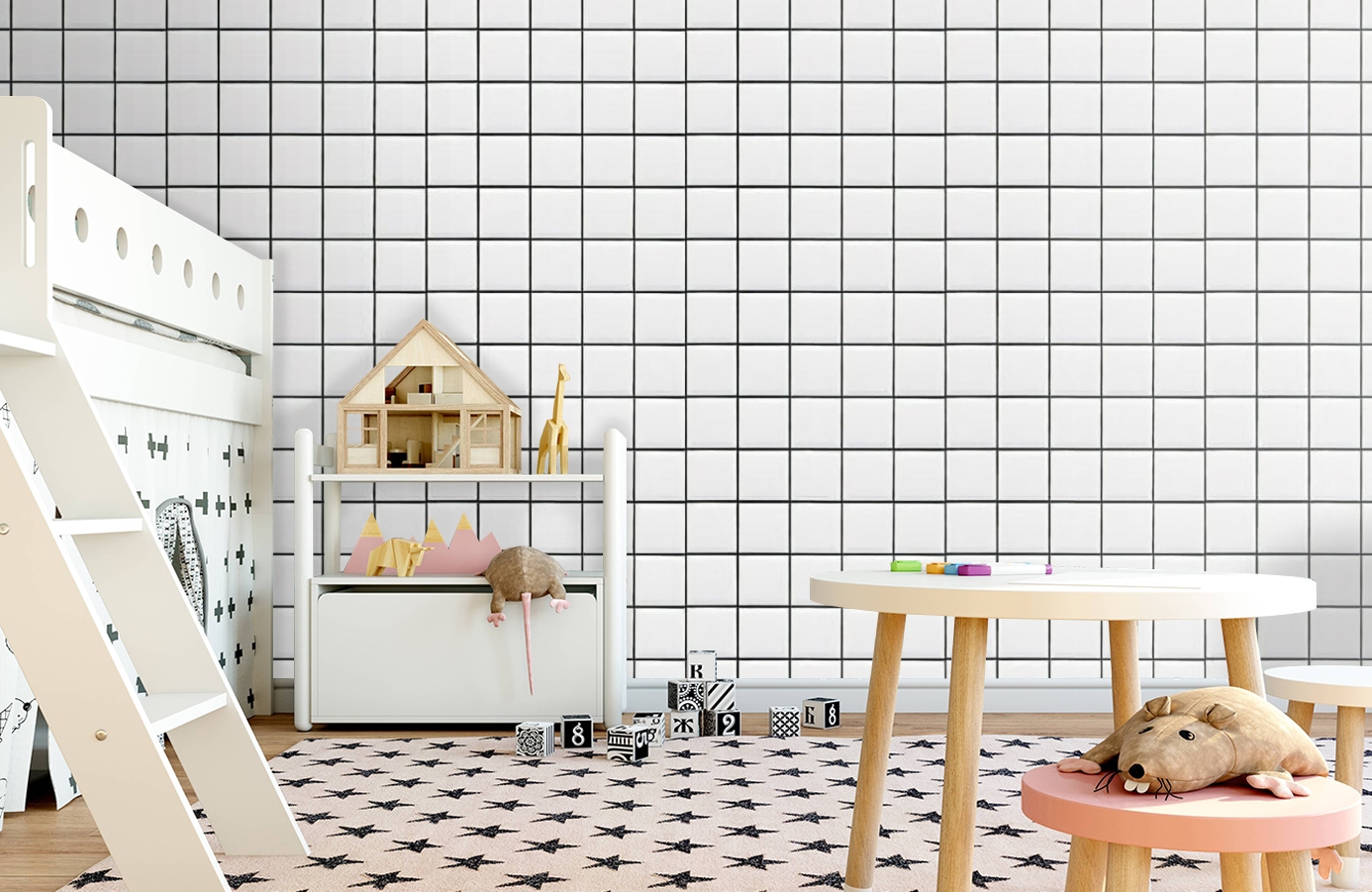 Обои E022201-0 фото в интерьере детская