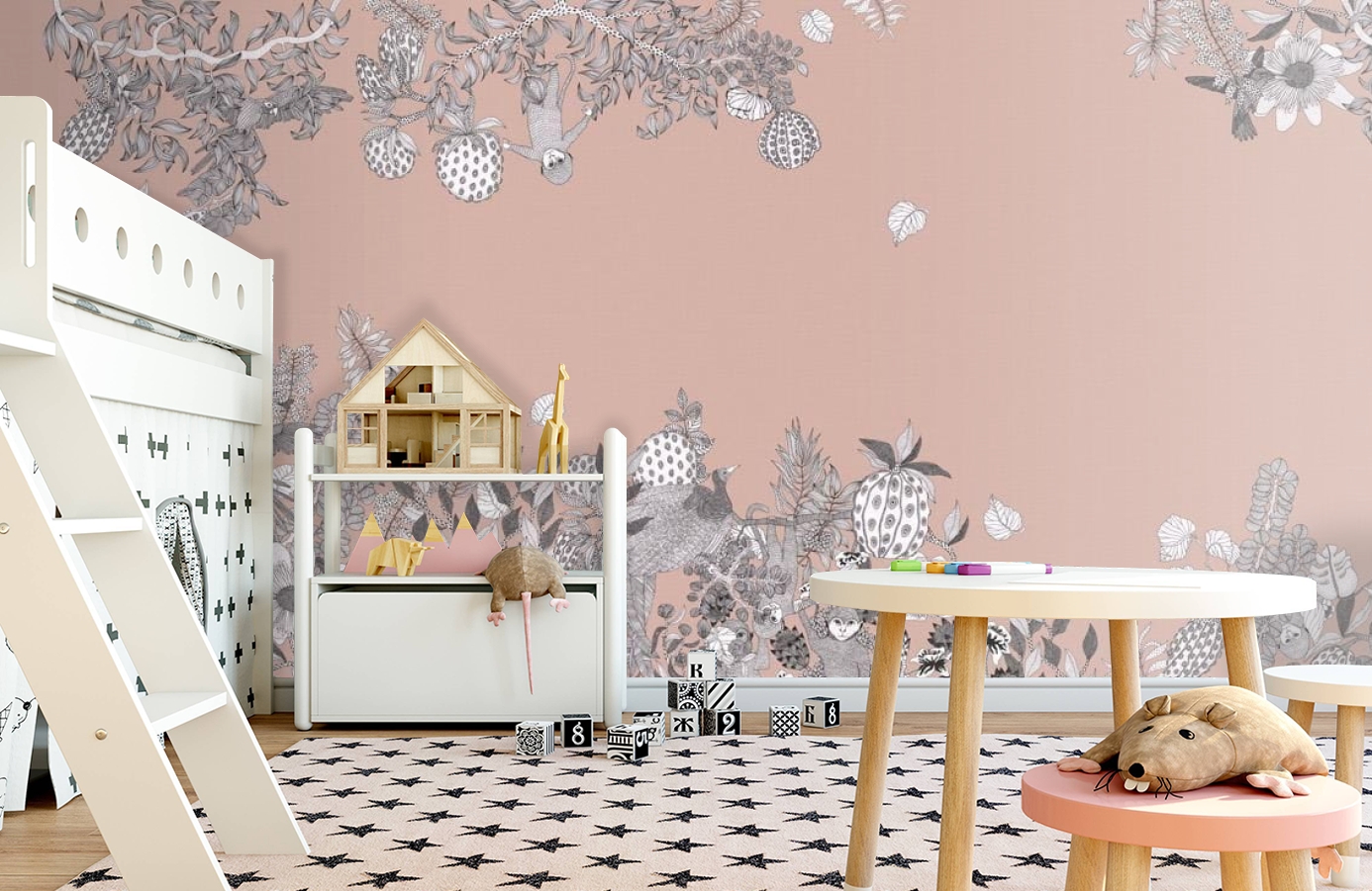 Обои E040703-13 фото в интерьере детская