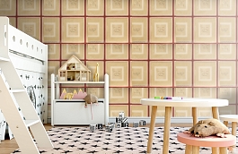 Обои Biography Red BI03 фото в интерьере детская превью