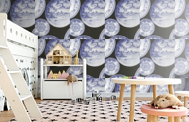 Обои Cargo Blue-white фото в интерьере детская превью