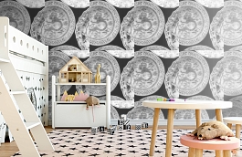 Обои Cargo Taupe фото в интерьере детская превью