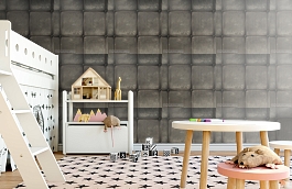 Обои Colonial Charcoal CO01 фото в интерьере детская превью