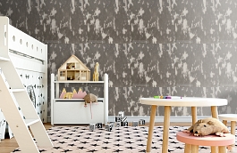 Обои Crackle Charcoal фото в интерьере детская превью