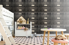 Обои Curator Charcoal CU02 фото в интерьере детская превью