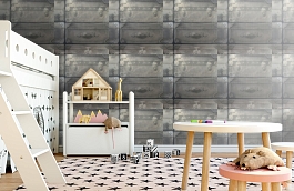 Обои Luggage Gunmetal LU01 фото в интерьере детская превью