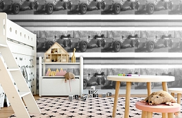 Обои Studio C Charcoal фото в интерьере детская превью