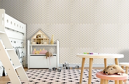 Обои Faustine Indigo фото в интерьере детская превью