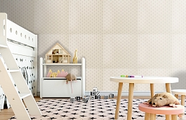 Обои Faustine Linen фото в интерьере детская превью