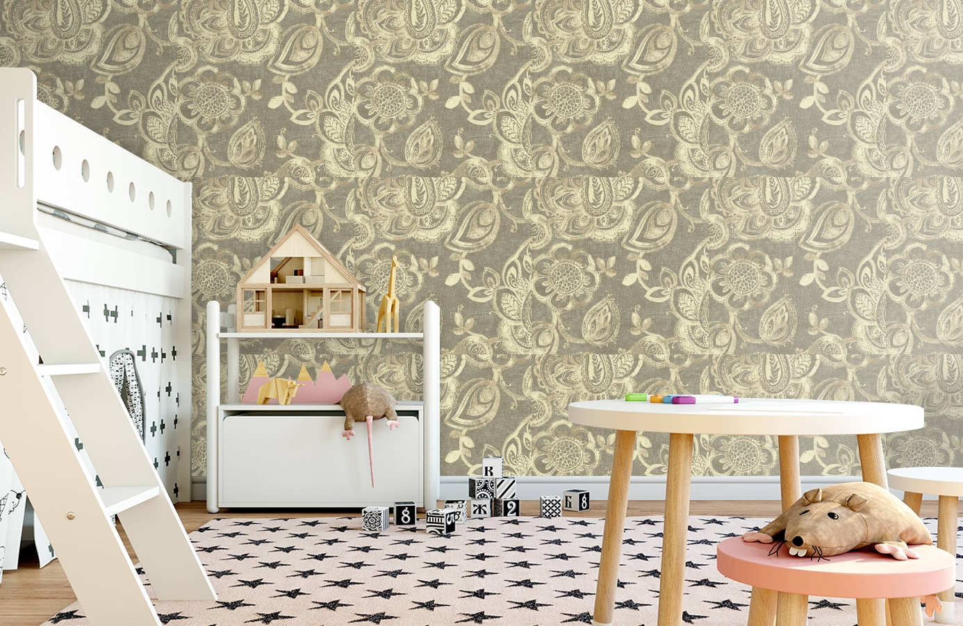 Обои DV40408 фото в интерьере детская